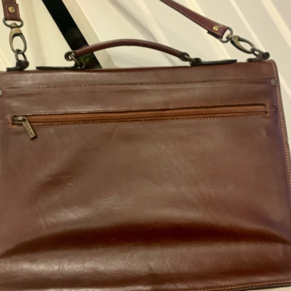 Old Angler leather  briefcase - Picture 5 of 14